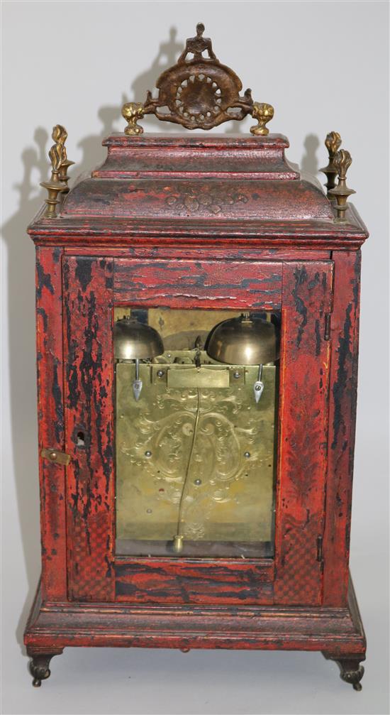 Simonn Araus, Wienn. An 18th century Viennese bracket clock, 20.5in.